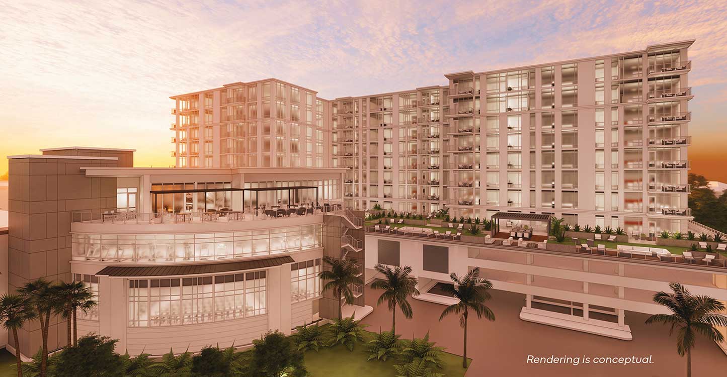 Conceptual rendering of North Bay Tower on Sarasota Bay, Florida